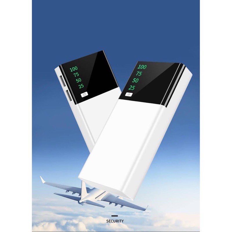 Sạc Dự Phòng, Pin Sạc Dự Phòng SMART 20.000mAh Có Led Báo %Pin Dung Lượng Chuẩn