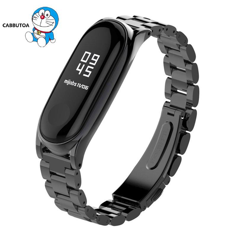 Dây Đeo Inox Cho Đồng Hồ Thông Minh Xiaomi Mi Band 3