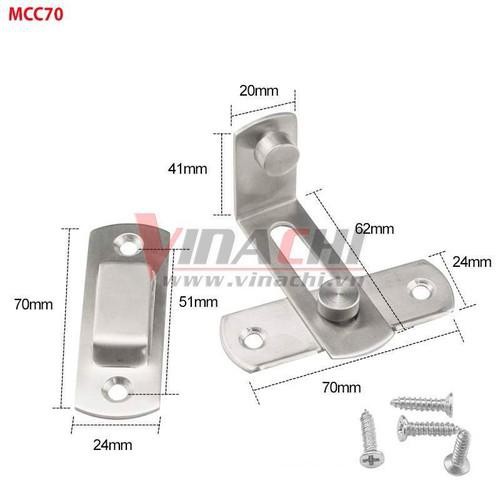 Móc chốt cửa inox- 50mm bộ 4 cái