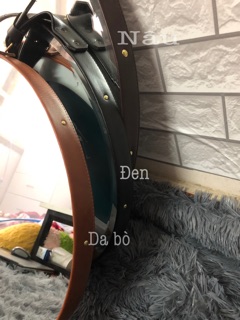 Gương tròn da bò decor d40 d50