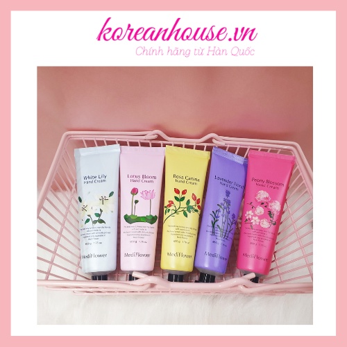 KEM DƯỠNG DA TAY MEDI FLOWER CHIẾT XUẤT TỪ HOA DƯỠNG ẨM VÀ TOẢ HƯƠNG HOA
