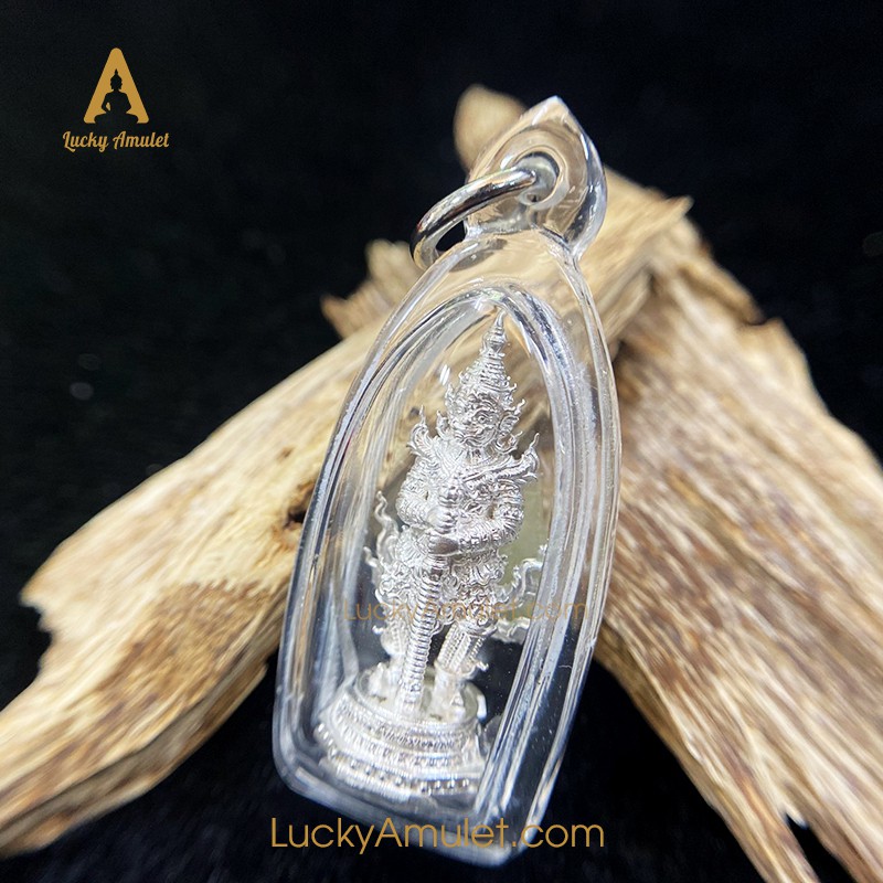 Lucky Amulet - Phật hộ mệnh - Amulet Thần Tao Wessuwwan - Cầu bình an và sự nghiệp - Tặng kèm hộp gỗ