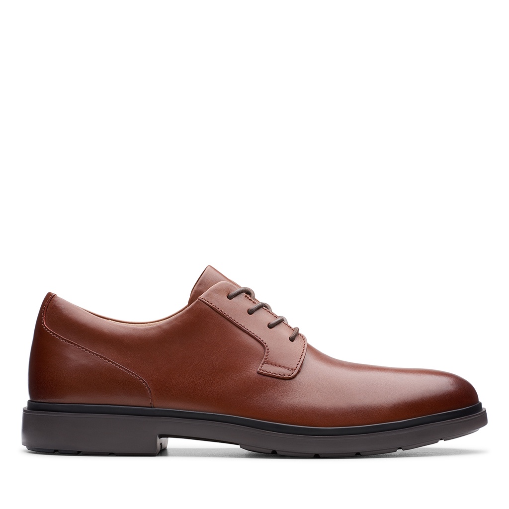Giày Da Nam CLARKS Un Tailor Tie Hai Màu Đen và Nâu