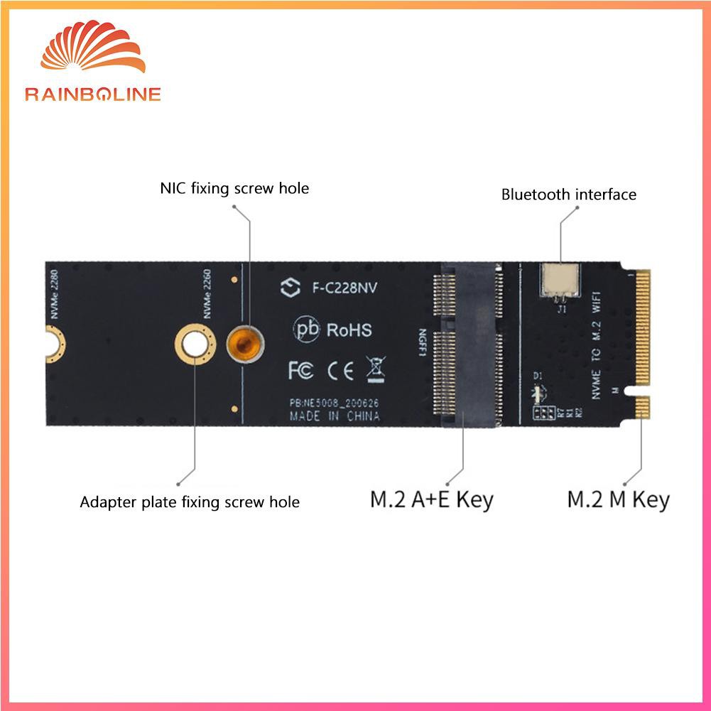 Thẻ Wifi Bluetooth M.2 M Key To M2 A + E Cho Ax200 9260ac | BigBuy360 - bigbuy360.vn