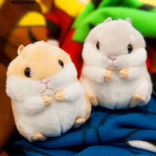 Móc chìa khóa hình chuột Hamster nhồi bông đáng yêu