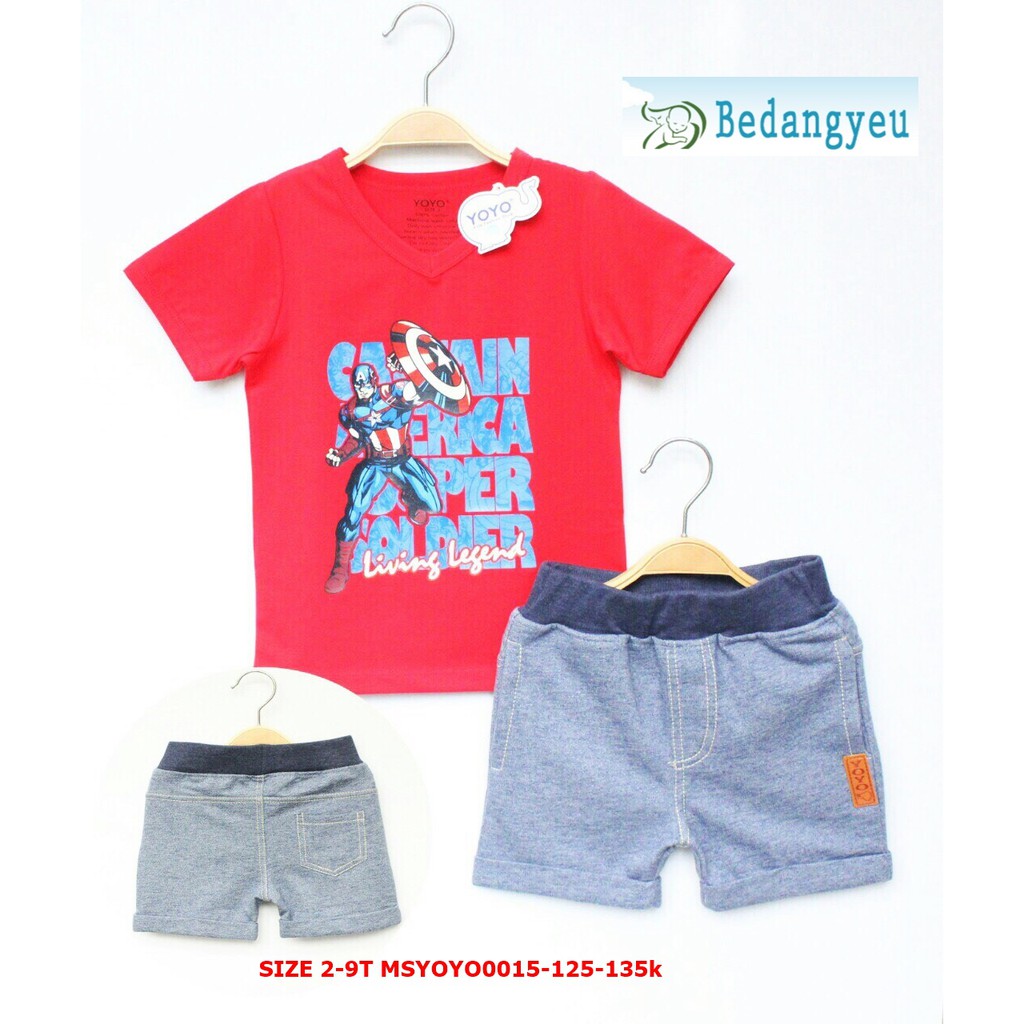 BỘ YO YO BÉ TRAI CAO CẤP SIZE 6T