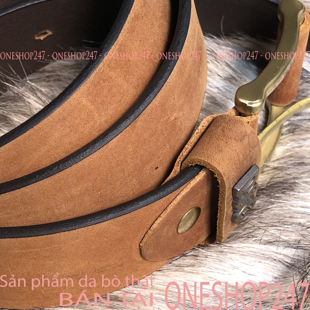 Thắt lưng nam chắc chắn bền đẹp A92TL,100% da bò thật, Dây nịt nam nguyên sợi