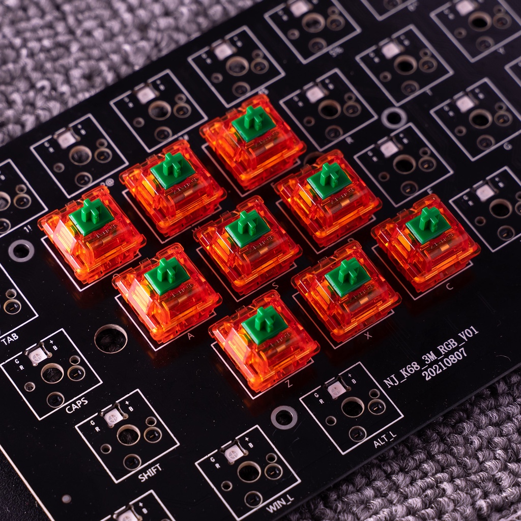 Switch Equalz C3 Tangerine V2 5 pin cho bàn phím cơ linear 62, 67g