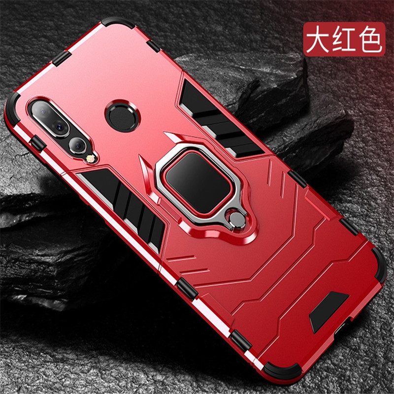 Ốp Lưng Chống Sốc 4 Trong 1 Có Giá Đỡ Nam Châm Hình Báo Đen Cho Huawei Honor 8x Max Play