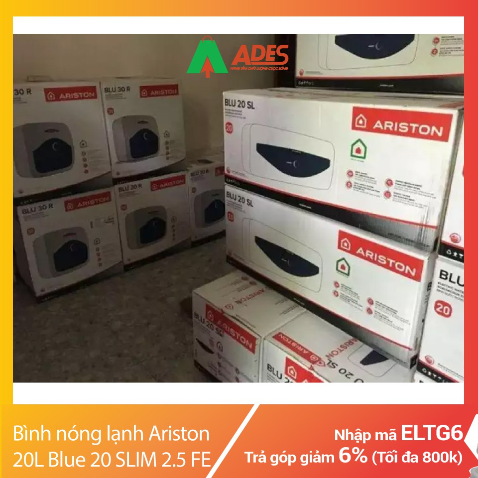 Bình nóng lạnh Ariston 20 lit Blue 20 SLIM 2.5 FE | Chính hãng, Giá rẻ