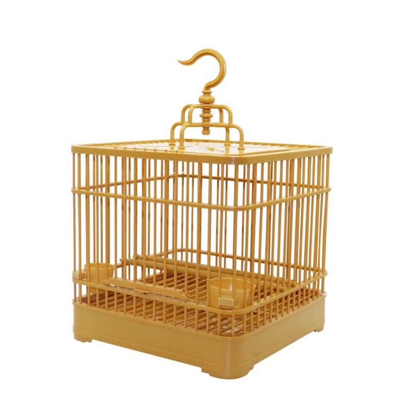 Lồng vuông chim vành khuyên nhựa ABS Tàu cao cấp kèm đủ phụ kiện đẹp Phụ kiện lồng chim Huyền Trần
