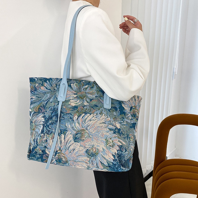 Túi tote IELGY cỡ lớn in họa tiết thời trang cho nữ