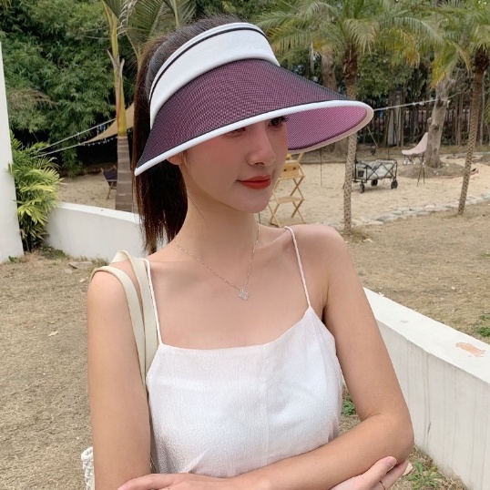 Mũ rộng vành chống nắng chống uv nửa đầu cao cấp, nón nửa đầu nữ