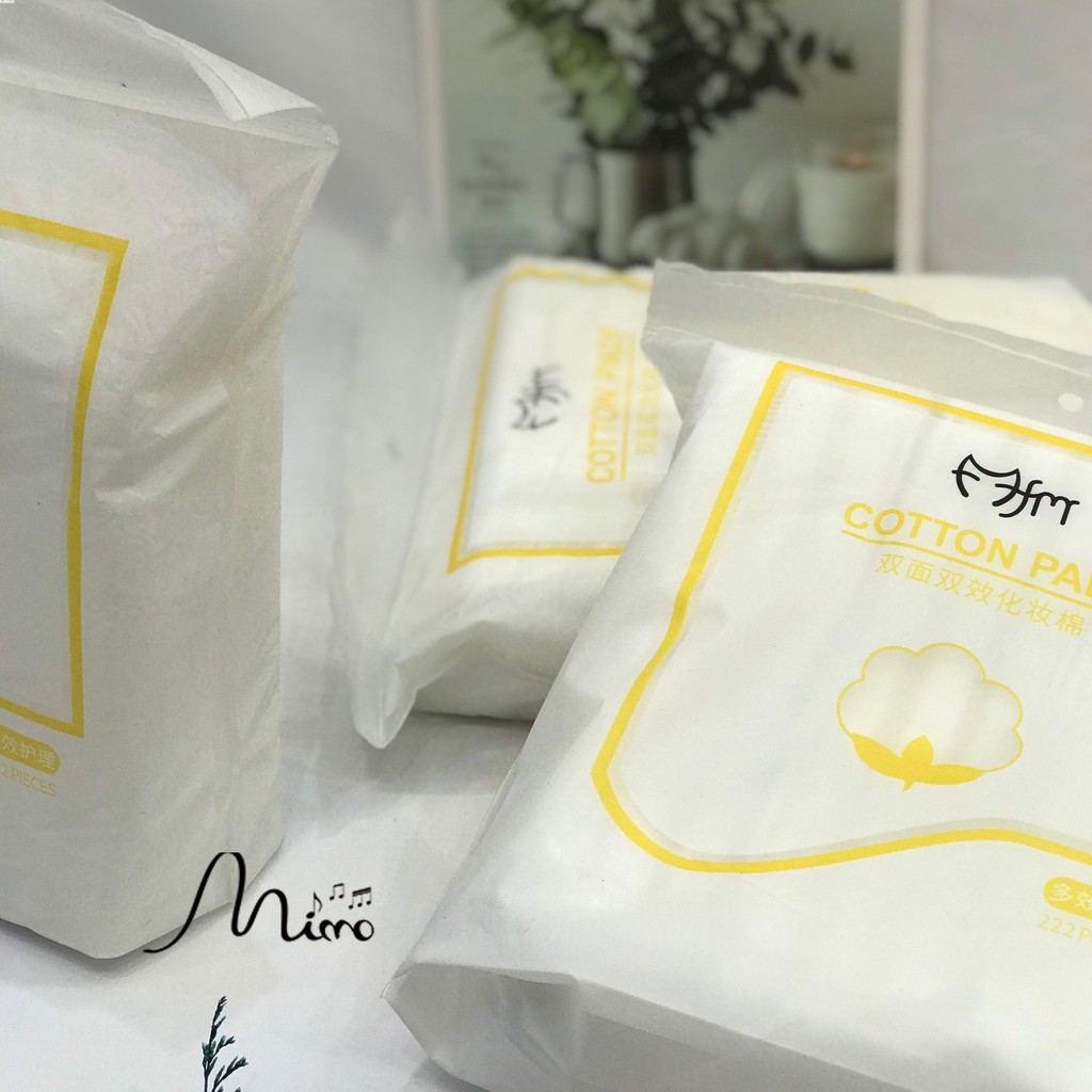 [Túi 222 miếng] Bông tẩy trang 3 lớp Cotton Pads dùng cực thích mịn và dai