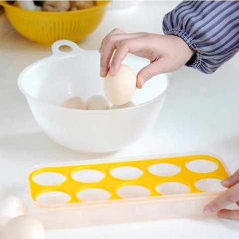 Khay đựng trứng 10 ngăn có nắp đậy