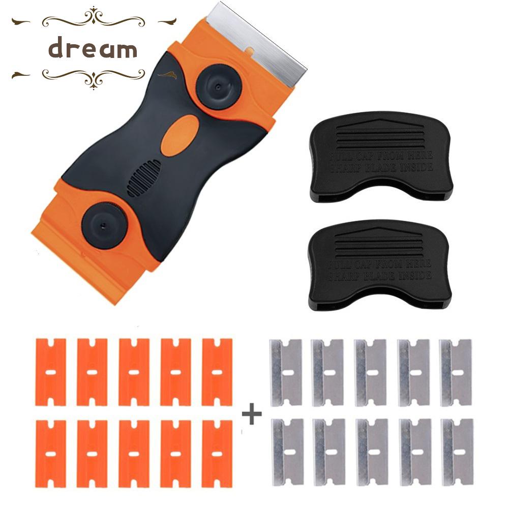 【DREAMLIFE】21pcs Double High quality durable Edge Razor Scraper Blade Window Tint Vinyl Sticker Removal Tool