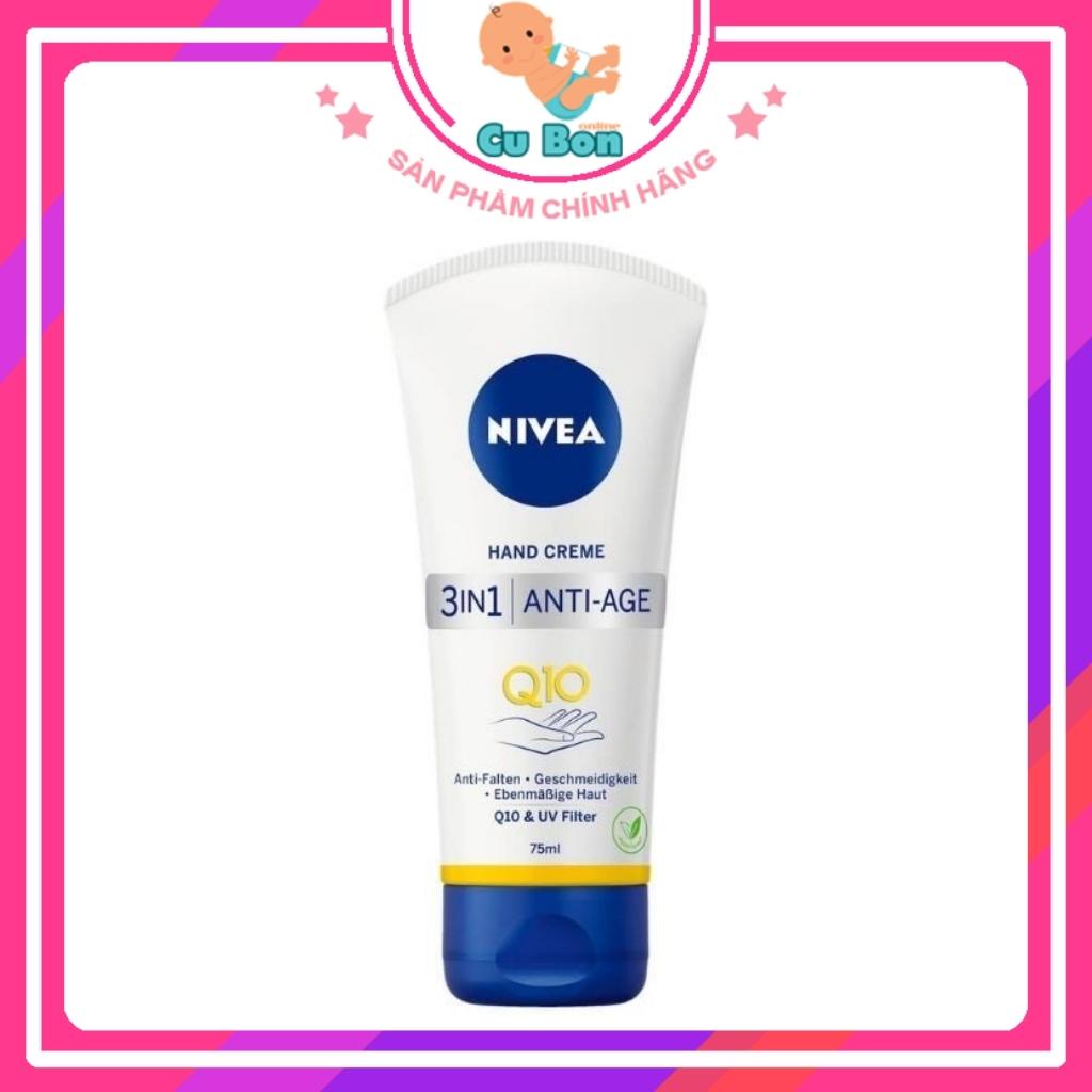 Kem dưỡng da tay NIVEA Q10 Hand Creme 3in1 Anti-Age 75ml Đức