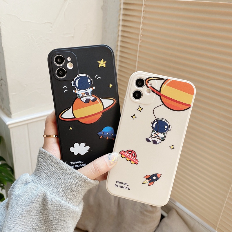 Ốp lưng iphone Ốp điện thoại Suntaiho silicon dẻo hình phi hành gia cho iphone 12 Pro Max 11 Pro Max 6 6s 7 8 Plus X XS Max XR