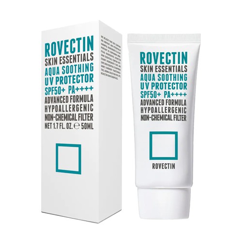 Kem Chống Nắng Vật Lí Rovectin Skin Essentials Aqua Soothing UV Protector SPF 50+ PA++++ 10ml