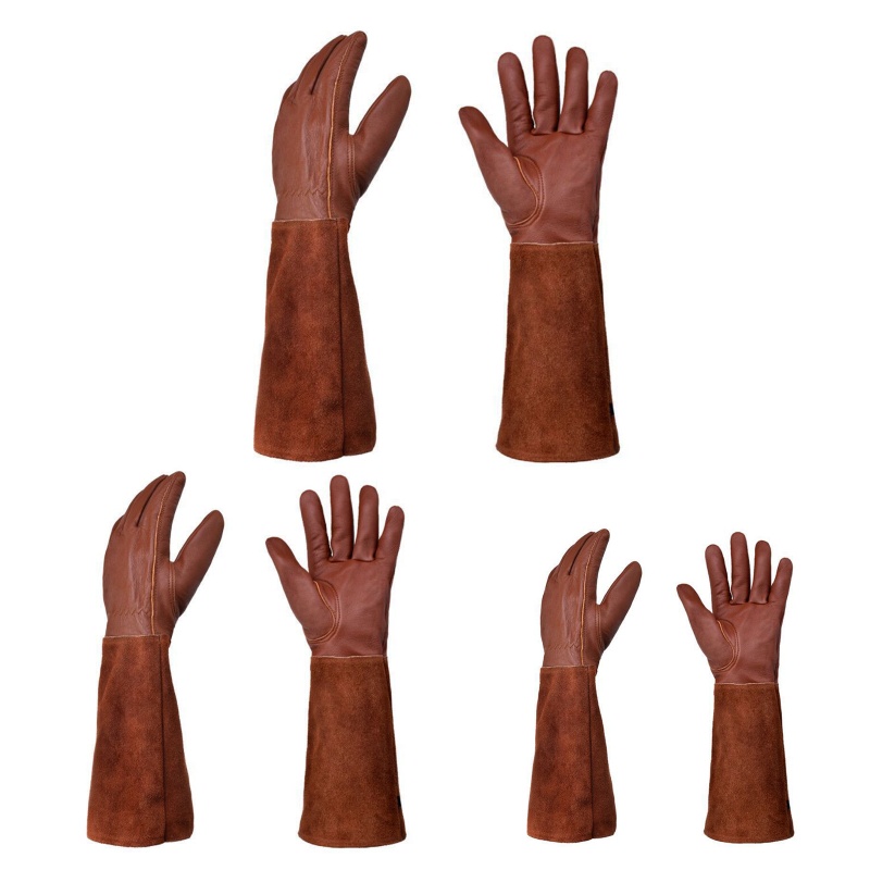 Găng Tay Làm Vườn Bằng Da Cừu Chống Đâm Thủng Cho Nam Và Nữ