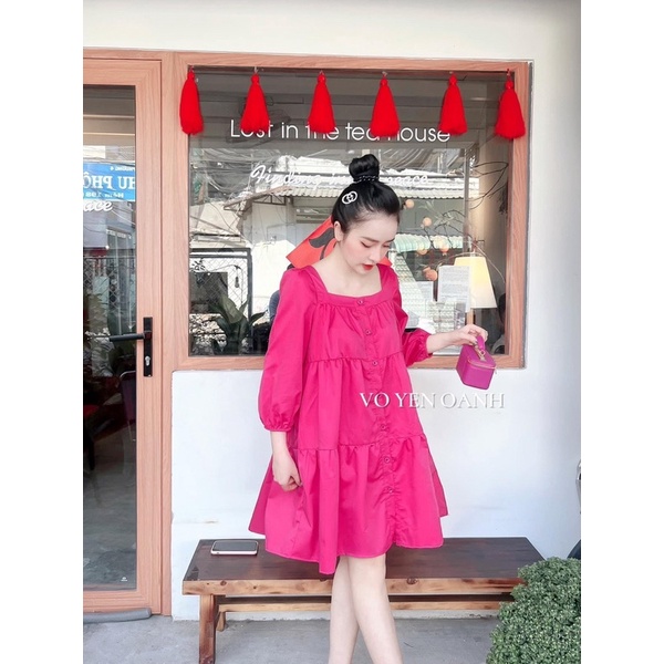 Váy Babydoll Tay Dài ,Đầm Dáng Xoè Siêu Xinh Có Ảnh Thật Kèm Video | BigBuy360 - bigbuy360.vn