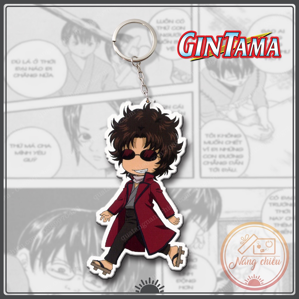 Móc khóa Dày In Sắc Nét 2 Mặt Anime Linh Hồn Bac - Gintama ☘️Quà Tặng Nắng Chiều☘️
