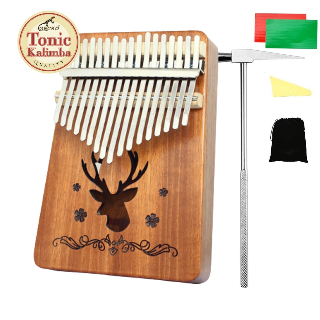 Đàn Kalimba 17 phím kiểu dáng tiện dụng GECKO-KIMI-HLURU021