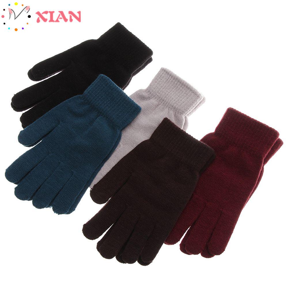 Găng Tay Len Dày Dặn Giữ Ấm Mùa Đông Cho Nữ