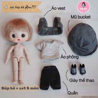 Búp bê Ob11 bjd City boy (búp bê + quần áo)
