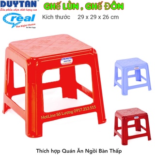 COMBO 10 Ghế nhựa duy tân Lùn Vuông ,ghế đôn truyền thống