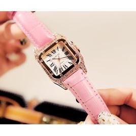 Đồng hồ nữ chính hãng DIMINI TD2 dây da cao cấp mặt vuông thời trang Hàn Quốc đẹp cá tính giá rẻ