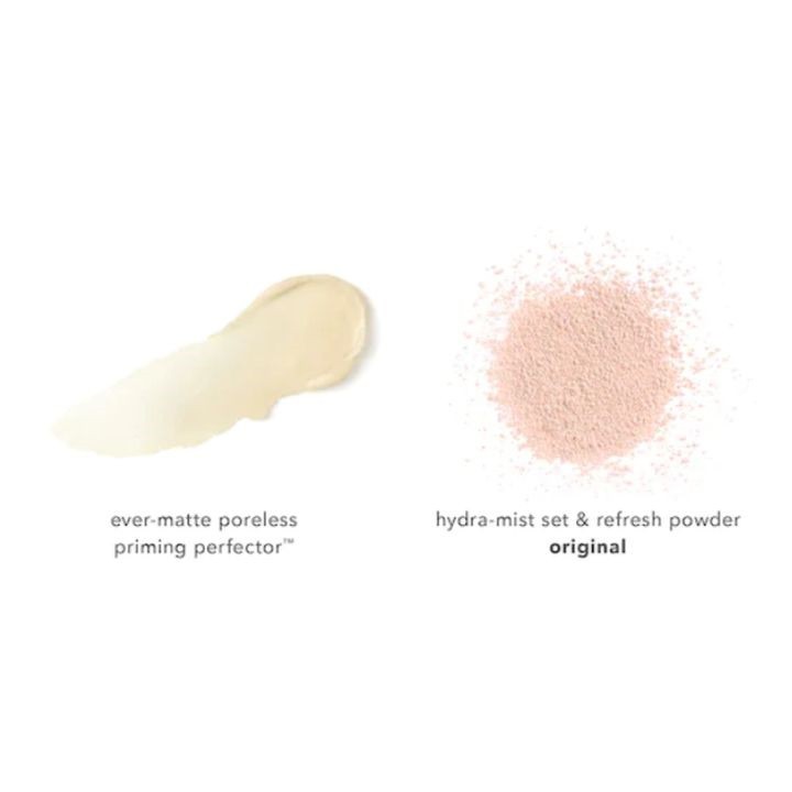 Set kem lót và phấn phủ Becca Matte Never Flat 2in1