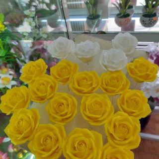 10 ĐẦU HOA HỒNG ĐẤT SÉT ( KHÔNG ĐÀI )