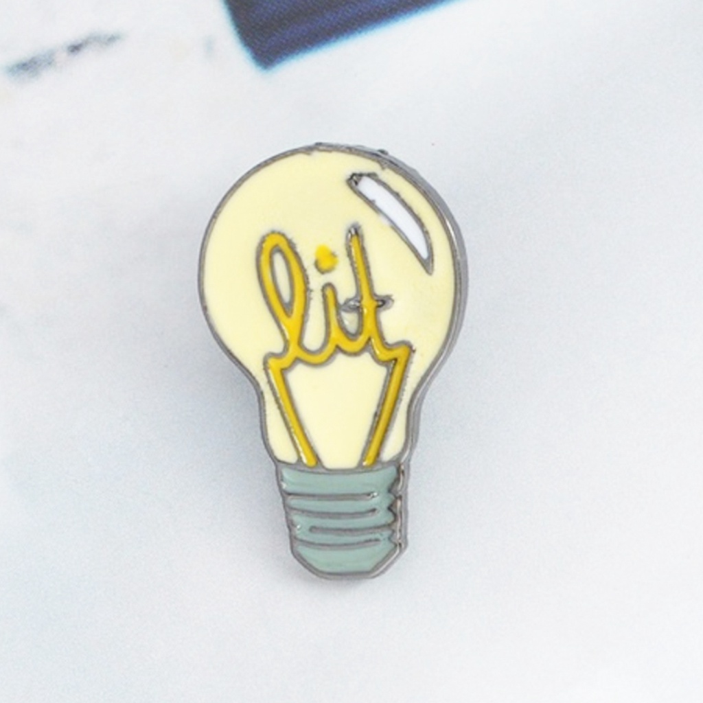 Ghim cài áo kiểu dáng bóng đèn độc đáo sáng tạo
