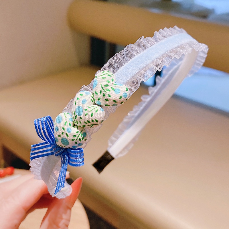 Cài tóc màu hồng họa tiết hoạt hình xinh xắn phong cách Hàn Quốc cho bé