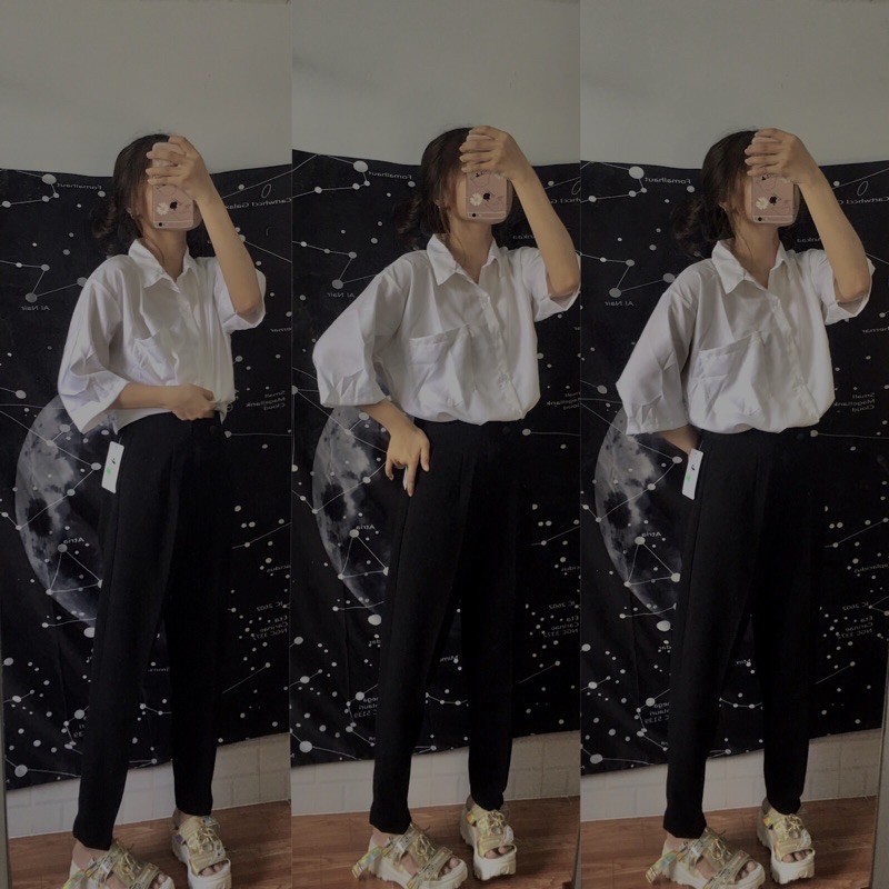 Quần Tây Baggy Nút Lệch Lưng Cao - Ảnh Thật Là Ảnh Cuối Kèm Video | BigBuy360 - bigbuy360.vn