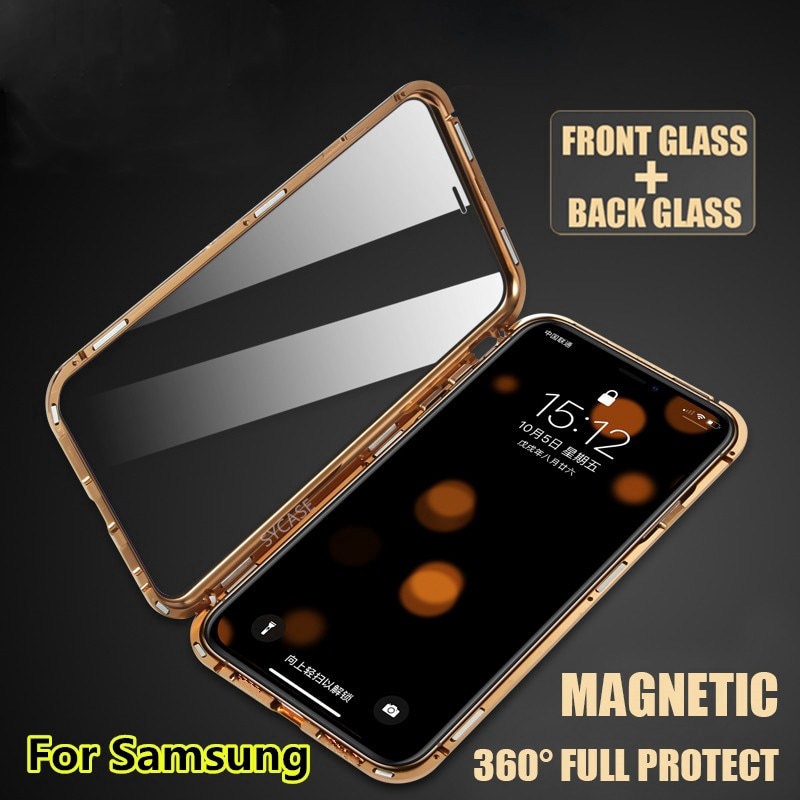 Samsung S10/S10 Plus/S10e S8 S9 Note8 Note 9 Upgraded Magnetic Adsorption Two Side Phone Case