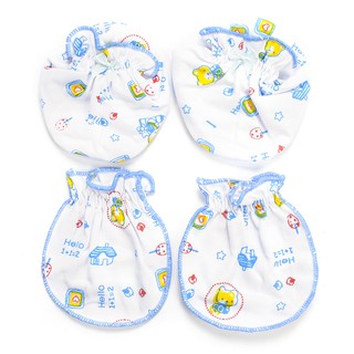 Bao tay chân bông Nanio Chất liệu: Thun cotton Màu sắc.