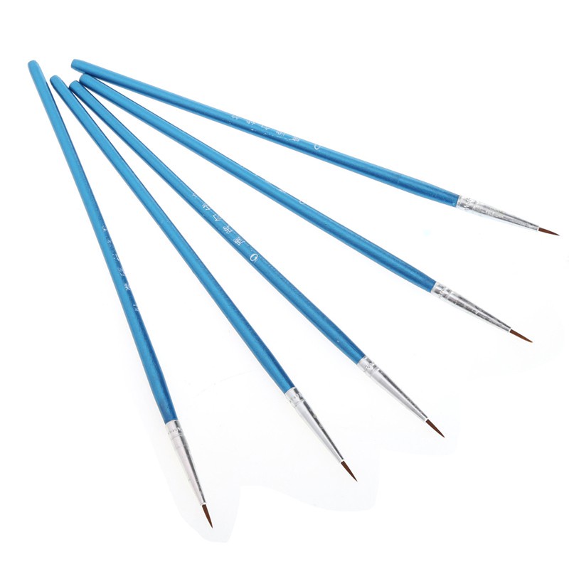 Bộ 5 Cọ Vẽ Tranh Màu Nước / Acrylic / Sợi Nylon