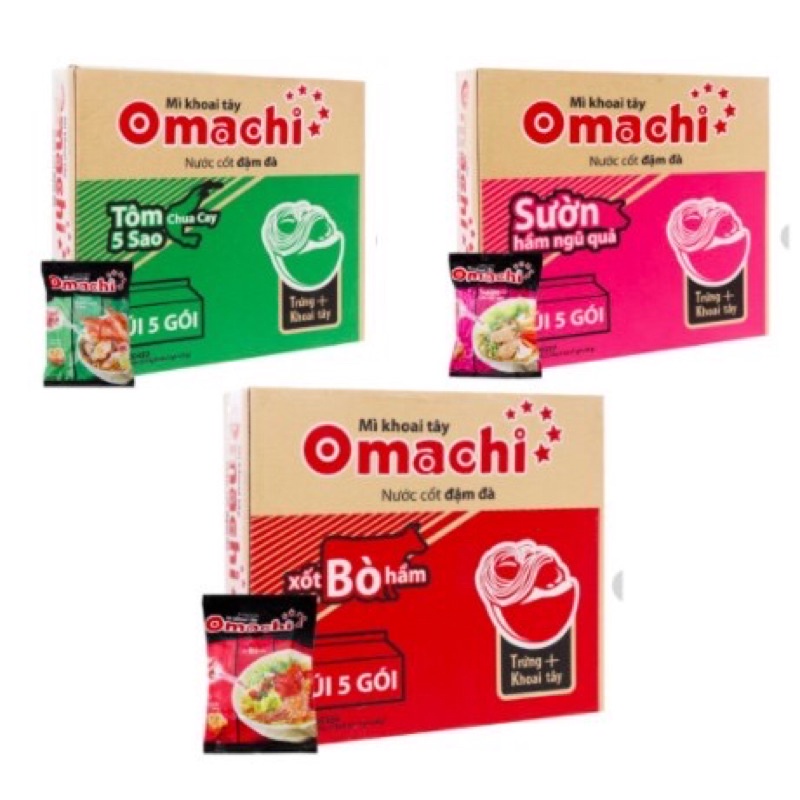 Mì khoai tây Omachi thùng 30 gói