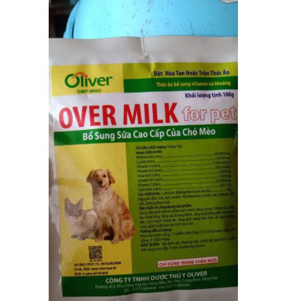 [Mã MINHVHB12 hoàn 9% đơn 199k] Sữa cao cấp chó mèo con 100g