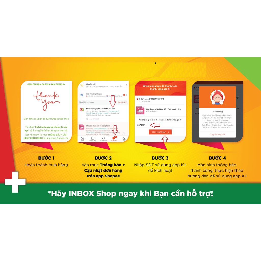 [Toàn quốc] E-voucher App K+ Gói Tiện Lợi thời hạn 2 tháng