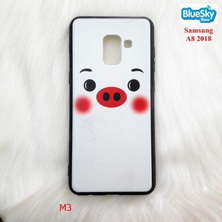 Ốp lưng Samsung A8 2018 hình heo con cute