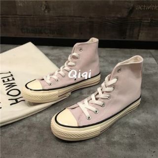 Giày Thể Thao Ulzzang Dáng Converse Tím Nhạt