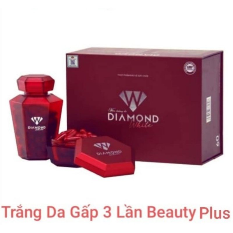 Viên Uống Trắng Da Ngọc Trinh DIAMOND WHITE Trắng Gấp 3 Lần - TEM CÀO MÃ QR