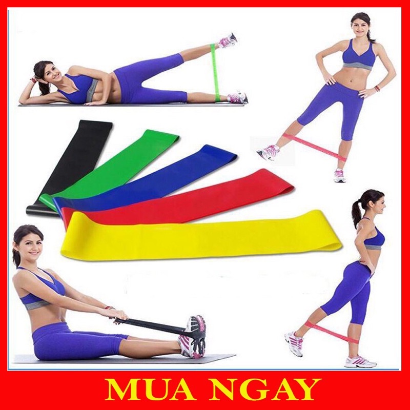 Dây Kháng Lực miniband Hỗ Trợ Tập Thể Thao, dây tập mông đùi cao su hãng Liforme/Relax - LYLYSPORTS