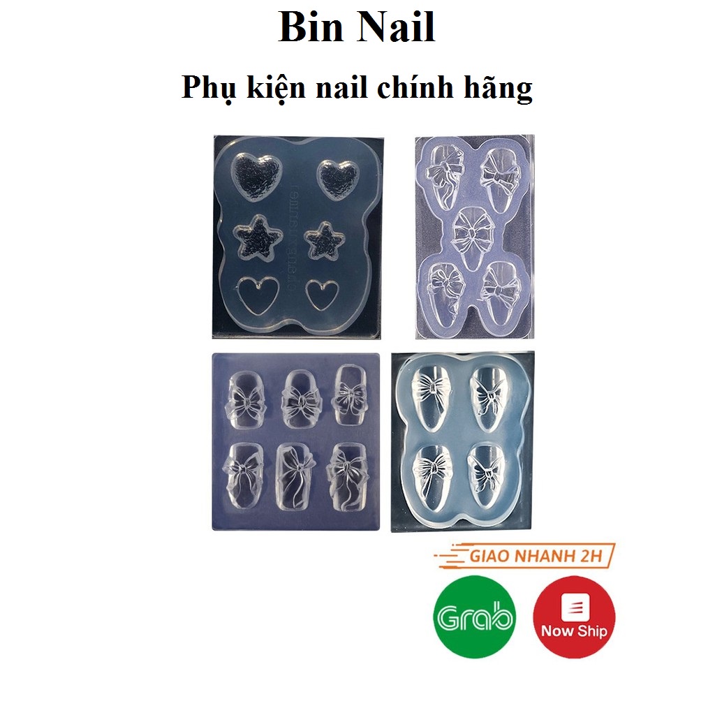 Khuôn silicon nail trang trí móng