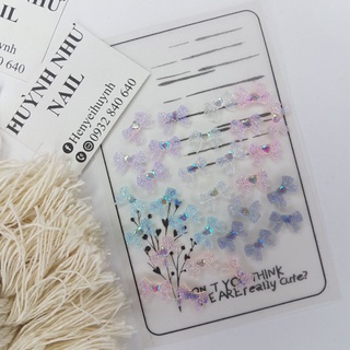 Set 60 viên charm nơ💛tim mẫu mới - charm nơ - charm nhựa cao cấp