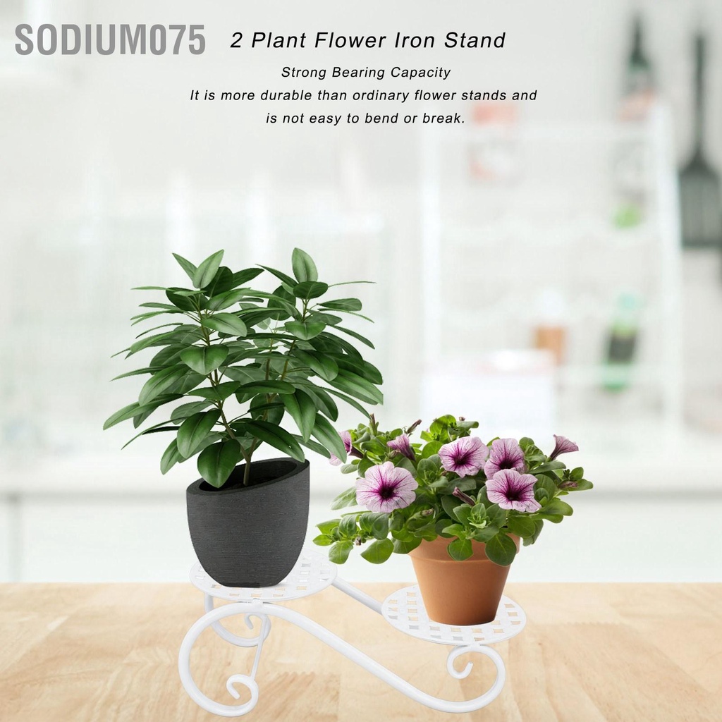 Sodium075 2 cây hoa sắt đứng đa chức năng Giá đỡ chậu mini cho sân vườn Phòng khách Góc Ban công và ngủ