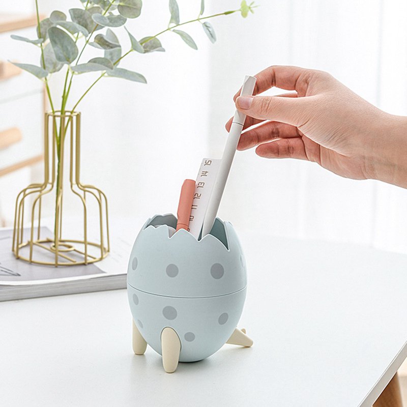 Thùng ba chân đựng bút để bàn đựng đồ trang đểm tiện lợi họa tiết hoạt hình xinh xắn dễ thương thời trang
